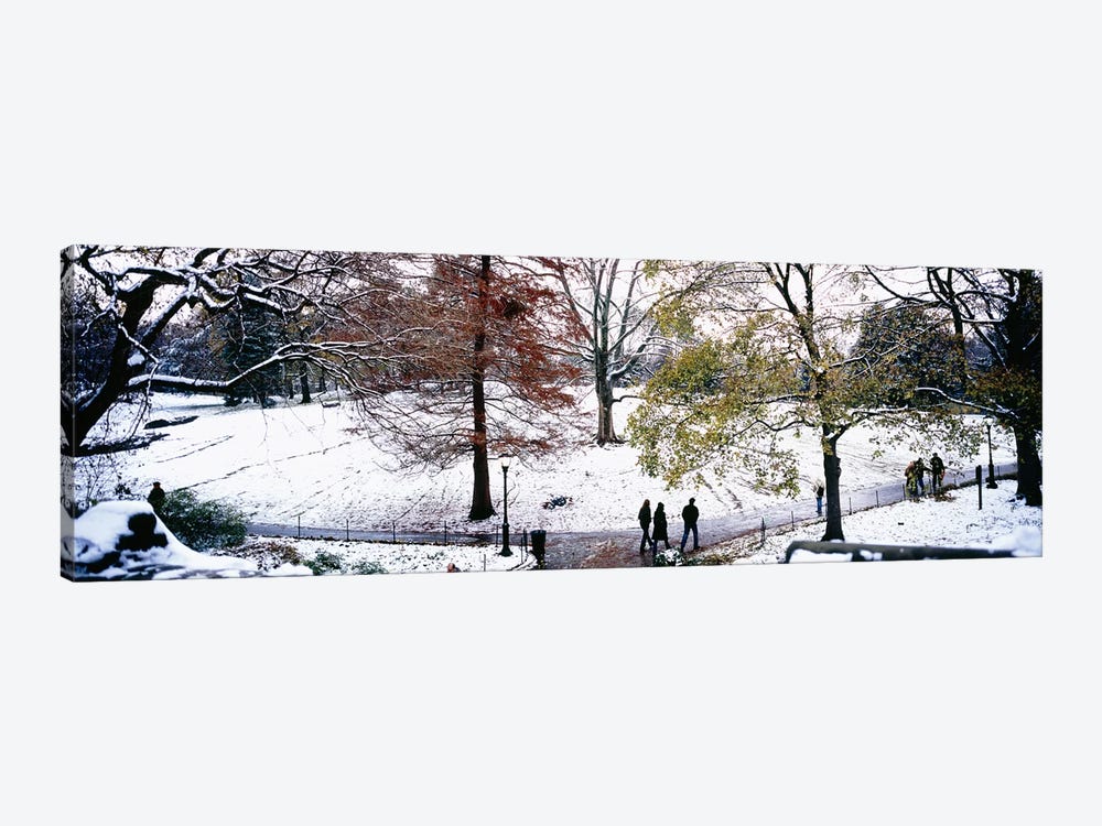 High angle view of a group of people in a park, Central Park, Manhattan, New York City, New York, USA by Panoramic Images 1-piece Art Print