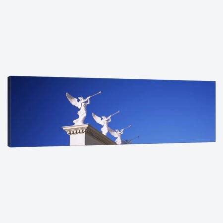 Low angle view of statues on a wall, Caesars Place, Las Vegas, Nevada, USA Canvas Print #PIM5605} by Panoramic Images Canvas Print