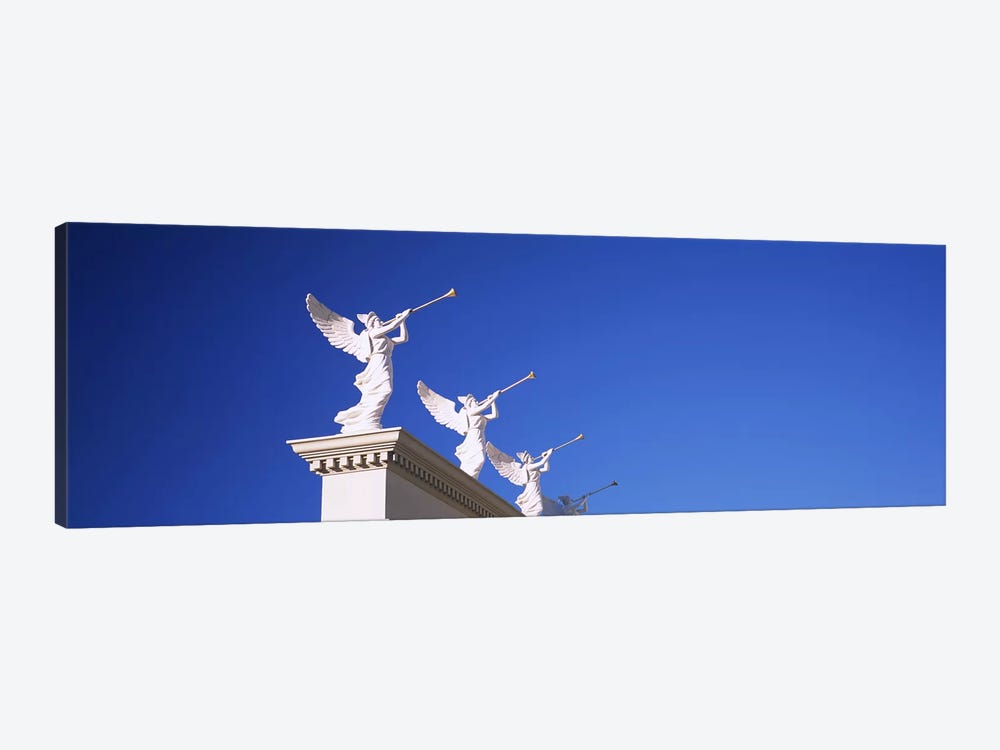 Low angle view of statues on a wall, Caesars Place, Las Vegas, Nevada, USA by Panoramic Images 1-piece Canvas Print