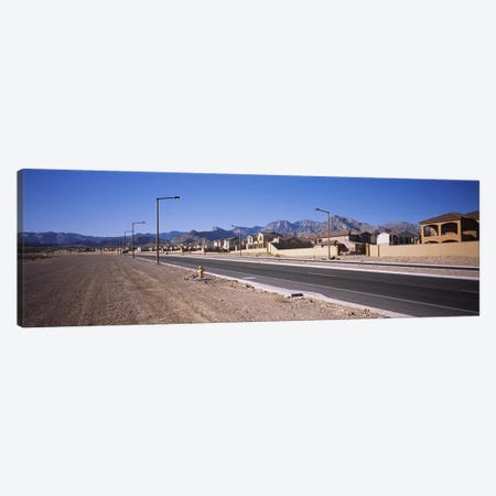 Houses in a row along a road, Las Vegas, Nevada, USA Canvas Print #PIM5606} by Panoramic Images Canvas Print