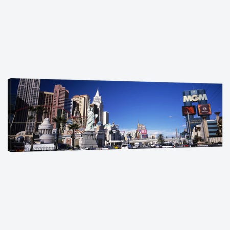 Buildings in a city, The Strip, Las Vegas, Nevada, USA Canvas Print #PIM5611} by Panoramic Images Canvas Art Print
