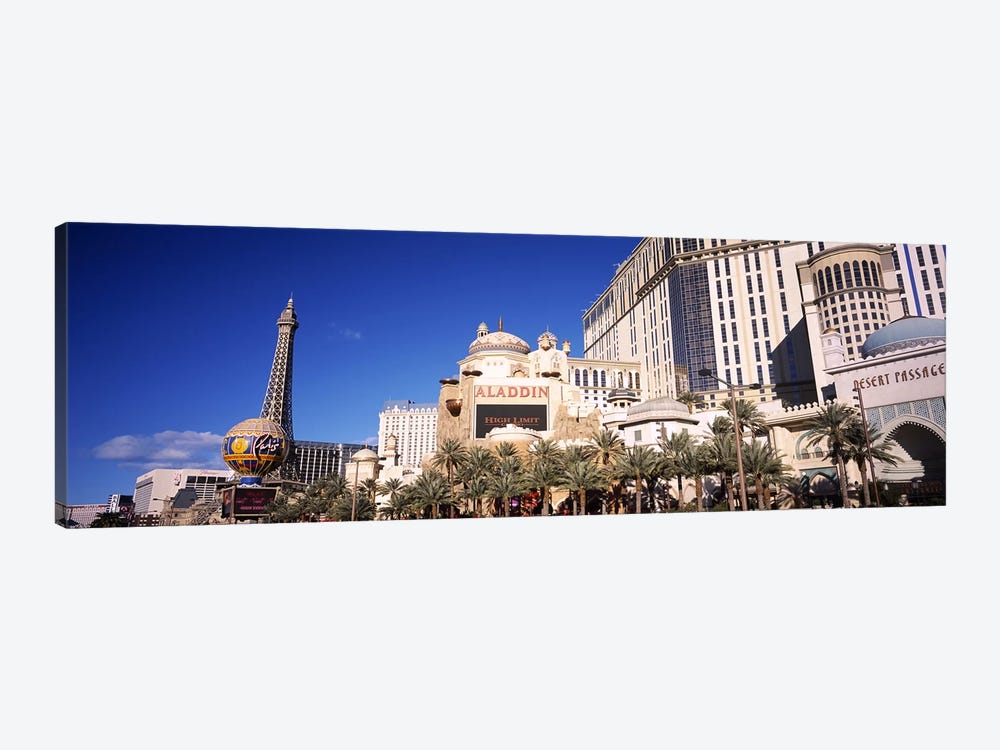 Hotel in a city, Aladdin Resort And Casino, The Strip, Las Vegas, Nevada, USA by Panoramic Images 1-piece Canvas Art Print