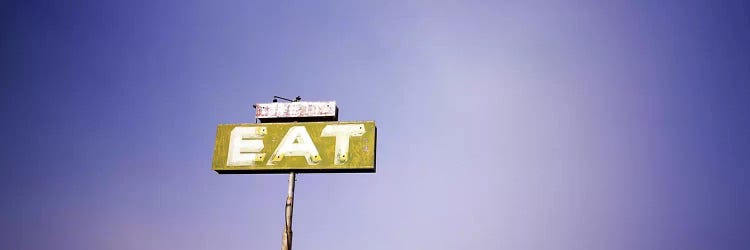 Old Roadside "EAT" Signage Along Highway 395, California, USA by Panoramic Images wall art