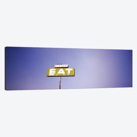 Old Roadside "EAT" Signage Along Highway 395, California, USA Canvas Print #PIM5613} by Panoramic Images Canvas Print