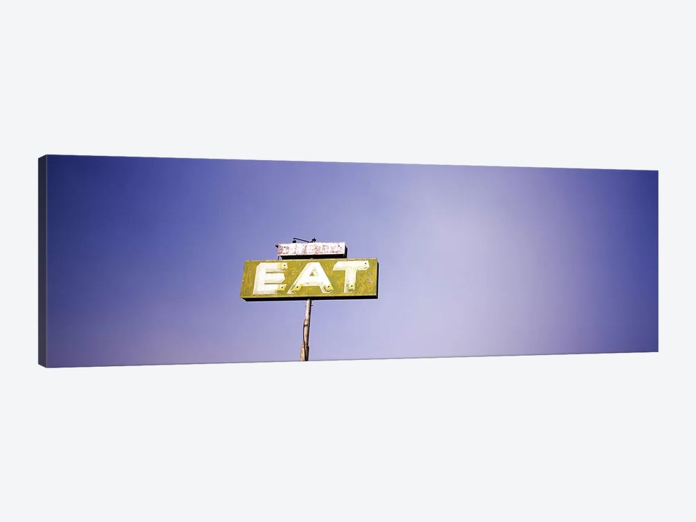 Old Roadside "EAT" Signage Along Highway 395, California, USA by Panoramic Images 1-piece Canvas Artwork