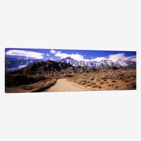 Mountainside Dirt Road Near Lone Pine Peak, Sierra Nevada, California, USA Canvas Print #PIM5615} by Panoramic Images Canvas Art