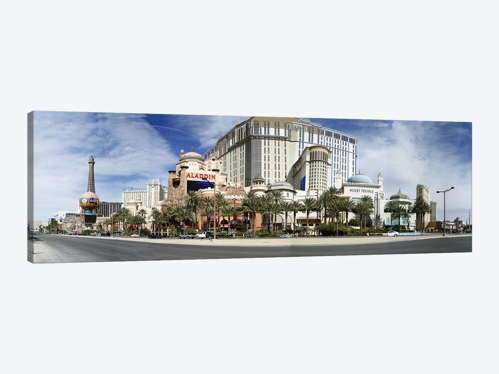 Clouds over buildings in a city, Digital Composite of the Las Vegas Strip, Las Vegas, Nevada, USA by Panoramic Images 1-piece Canvas Artwork