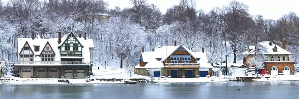 Villages & Towns: Boathouse Row at the waterfront, Schuylkill River, Philadelphia, Pennsylvania, USA by Panoramic Images