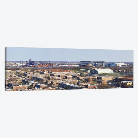 High angle view of a baseball stadium in a city, Eagles Stadium, Philadelphia, Pennsylvania, USA Canvas Print #PIM5627} by Panoramic Images Canvas Print