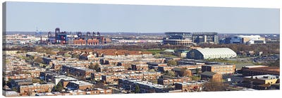 High angle view of a baseball stadium in a city, Eagles Stadium, Philadelphia, Pennsylvania, USA Canvas Art Print - Pennsylvania Art