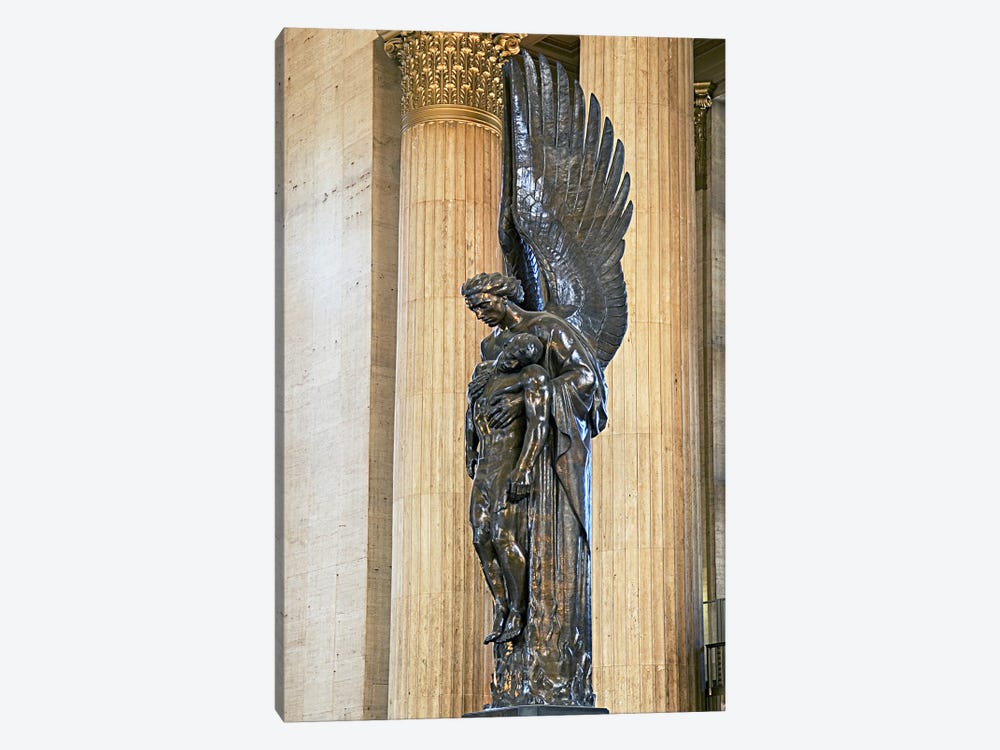 Close-up of a war memorial statue at a railroad station, 30th Street Station, Philadelphia, Pennsylvania, USA by Panoramic Images 1-piece Art Print