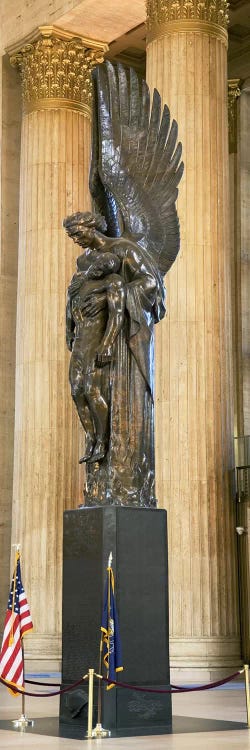 War memorial at a railroad station, 30th Street Station, Philadelphia, Pennsylvania, USA