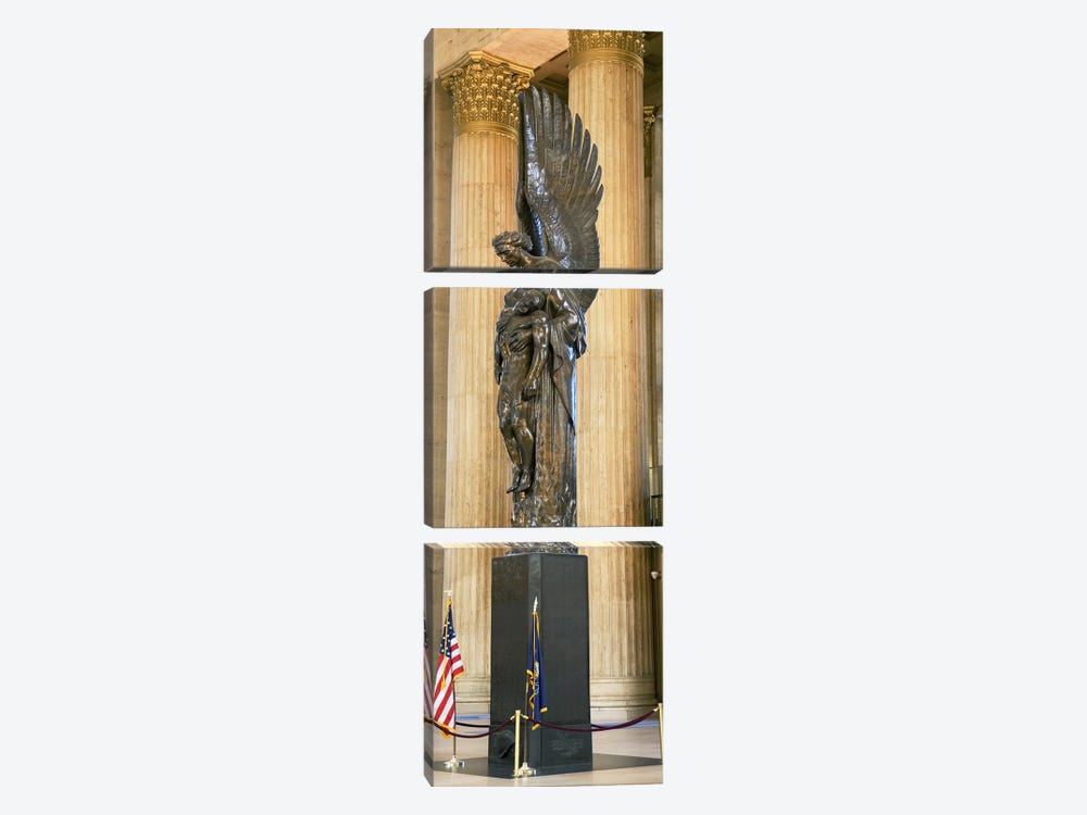 War memorial at a railroad station, 30th Street Station, Philadelphia, Pennsylvania, USA by Panoramic Images 3-piece Canvas Print