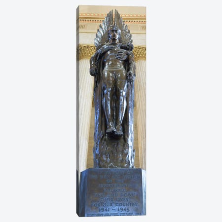 Low angle view of a war memorial statue at a railroad station, 30th Street Station, Philadelphia, Pennsylvania, USA Canvas Print #PIM5631} by Panoramic Images Canvas Print
