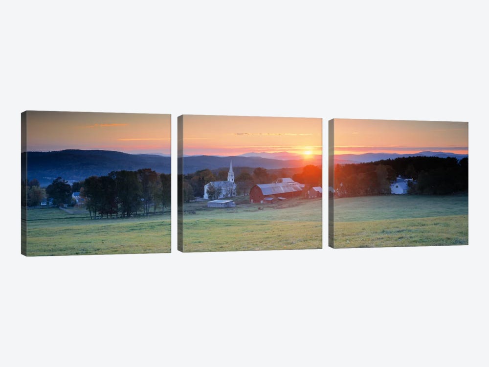 Sunrise Peacham VT USA by Panoramic Images 3-piece Canvas Art