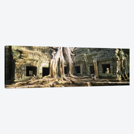 Old ruins of a building, Angkor Wat, Cambodia Canvas Print #PIM5661} by Panoramic Images Canvas Art