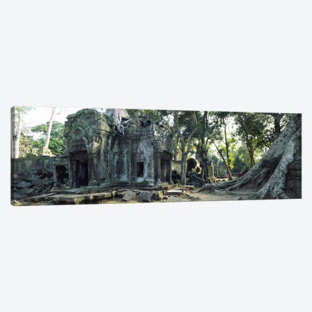 Old ruins of a building, Angkor Wat, Cambodia #2 Canvas Print #PIM5663} by Panoramic Images Canvas Wall Art