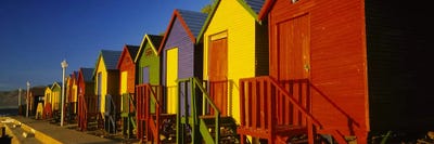 Beach huts in a row, St James, Cape Town, South Africa by Panoramic Images canvas print
