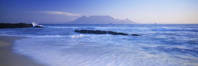 Distant View Of Table Mountain, Cape Town, Western Cape, South Africa