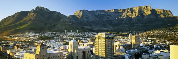 South Africa: Table Mountain With A High-Angle View Of Cape Town, Western Cape, South Africa by Panoramic Images