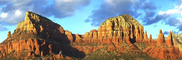 Sedona: Chapel on rock formations, Chapel Of The Holy Cross, Sedona, Arizona, USA by Panoramic Images