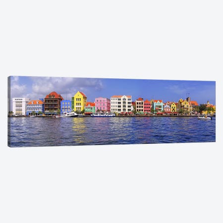 Waterfront Property, Willemstad Harbour, Curacao, Lesser Antilles Canvas Print #PIM5691} by Panoramic Images Art Print
