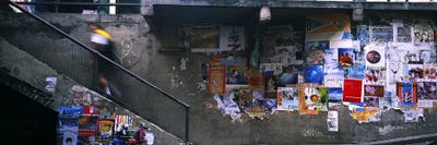 Man walking upstairs from Post Alley to Post Market, Seattle, Washington State, USA by Panoramic Images multi panel art