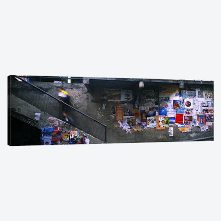 Man walking upstairs from Post Alley to Post Market, Seattle, Washington State, USA Canvas Print #PIM5711} by Panoramic Images Canvas Wall Art