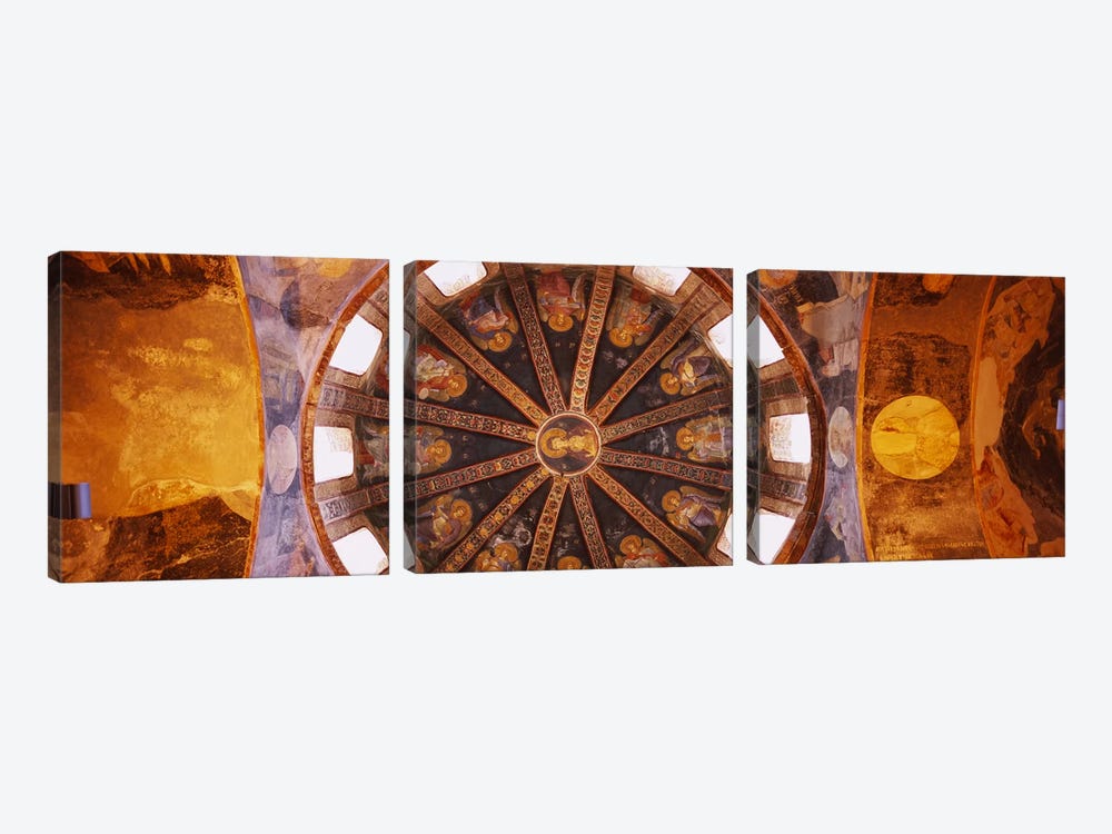 Frescos in a churchKariye Museum, Holy Savior in Chora Church, Istanbul, Turkey by Panoramic Images 3-piece Canvas Art