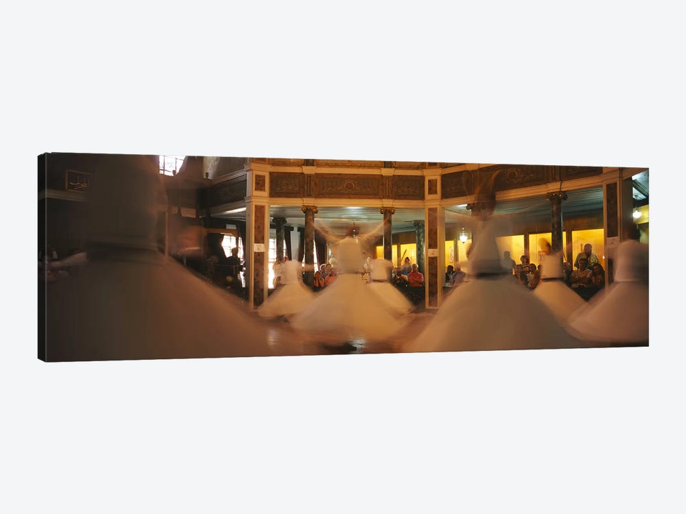 Dervishes dancing at a ceremonyIstanbul, Turkey by Panoramic Images 1-piece Canvas Art