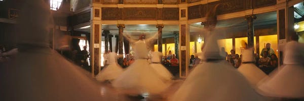 Turkey: Dervishes dancing at a ceremonyIstanbul, Turkey by Panoramic Images