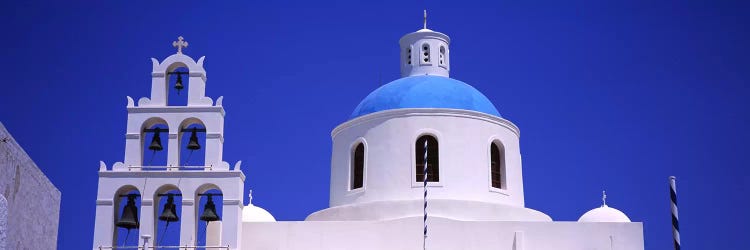 High section view of a churchOia, Santorini, Greece