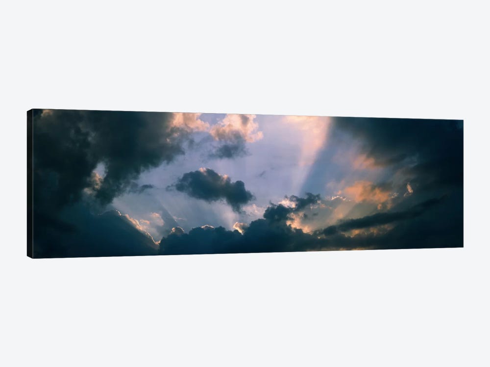 Clouds With God Rays by Panoramic Images 1-piece Canvas Wall Art