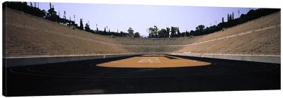 Interiors of a stadiumOlympic Stadium, Athens, Greece Canvas Art Print - Track & Field
