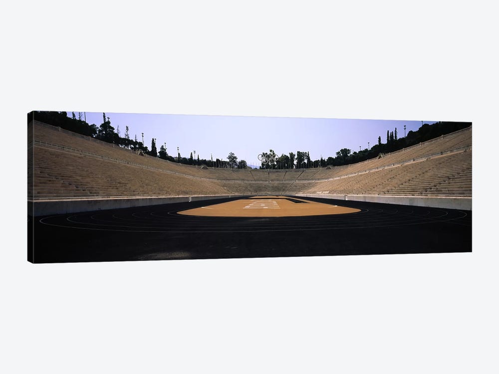 Interiors of a stadiumOlympic Stadium, Athens, Greece by Panoramic Images 1-piece Canvas Print
