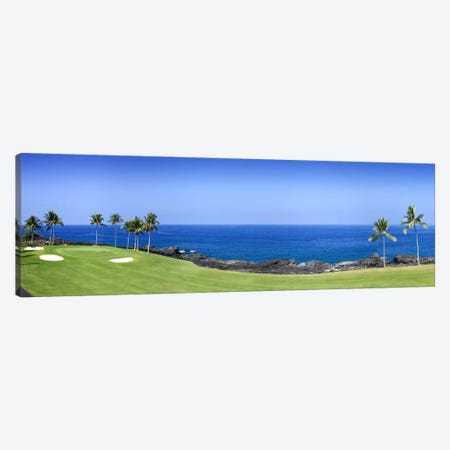 Oceanside Green And Fairway, 3rd Hole, Kona Country Club, Keauhou, Hawaii, USAA Canvas Print #PIM5749} by Panoramic Images Canvas Print