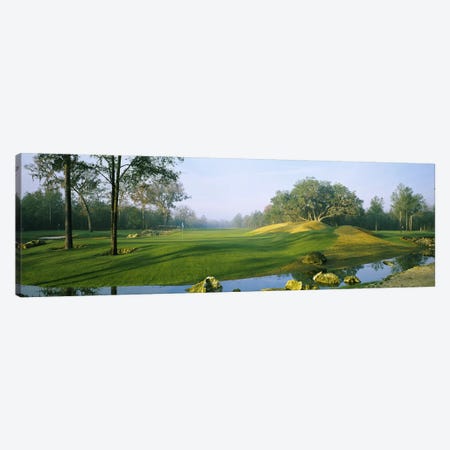 Wide-Angle View Of Streamside Greens (10th, 14th & 17th Holes), Haile Plantation Golf And Country Club, Gainesville, Florida Canvas Print #PIM5756} by Panoramic Images Canvas Art Print