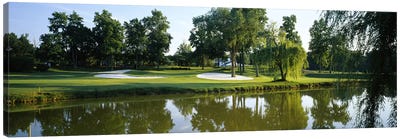 Lake on a golf courseTantallon Country Club, Fort Washington, Maryland, USA Canvas Art Print - Golf Course Art