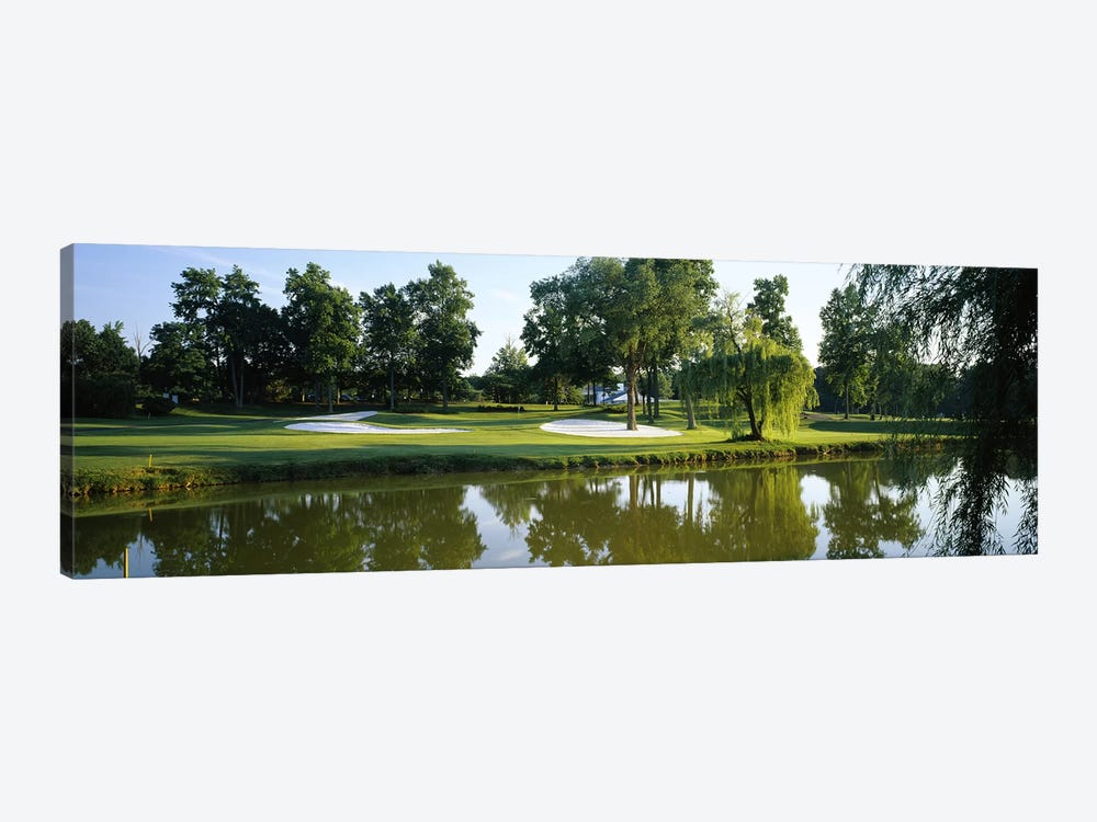 Lake on a golf courseTantallon Country Club, Fort Washington, Maryland, USA by Panoramic Images 1-piece Canvas Print