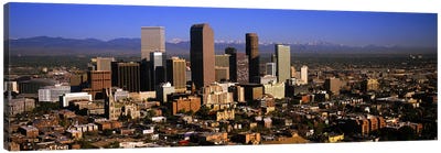 Skyscrapers in a city, Denver, Colorado, USA #3 Canvas Art Print - Colorado Art