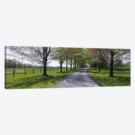 Road passing through a farm, Knox Farm State Park, East Aurora, New York State, USA Canvas Print #PIM5774} by Panoramic Images Canvas Print