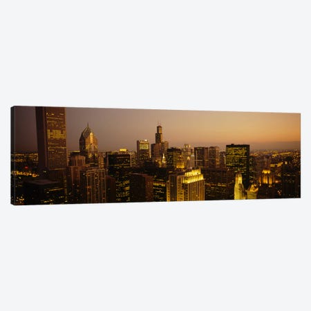 Skyscrapers in a city, Chicago, Illinois, USA #2 Canvas Print #PIM5775} by Panoramic Images Canvas Art Print