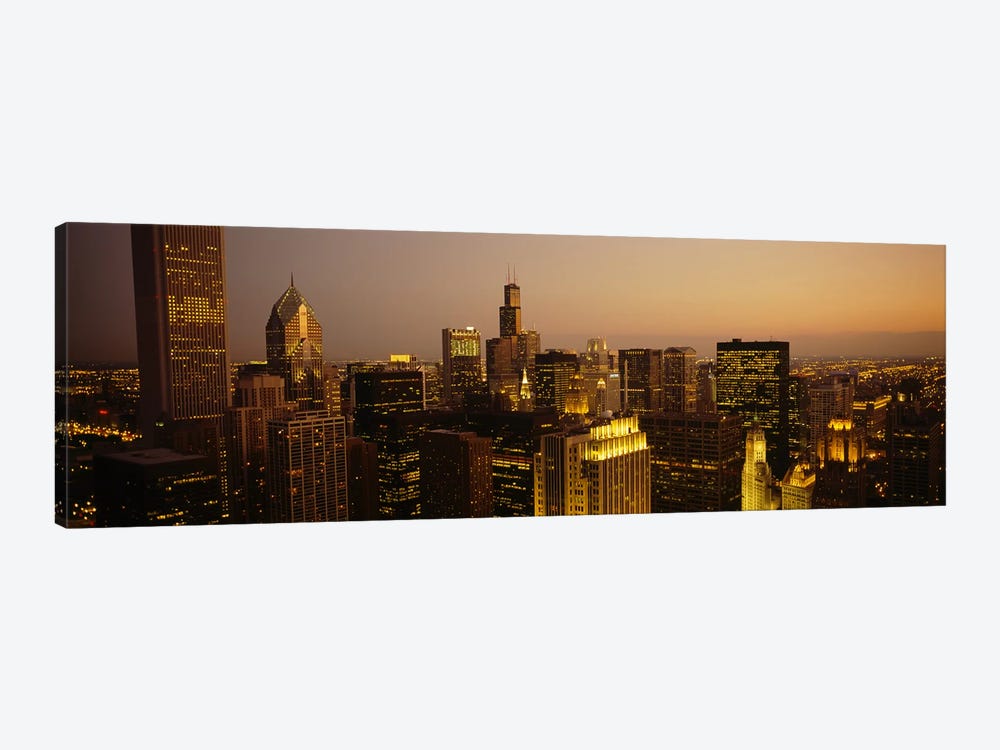 Skyscrapers in a city, Chicago, Illinois, USA #2 by Panoramic Images 1-piece Canvas Art Print