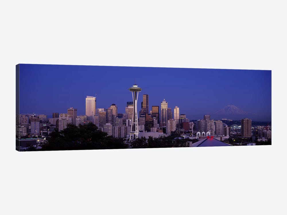 Skyscrapers in a city, Seattle, Washington State, USA #2 by Panoramic Images 1-piece Canvas Artwork