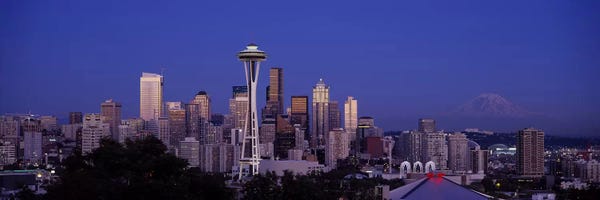 Seattle: Skyscrapers in a city, Seattle, Washington State, USA #2 by Panoramic Images