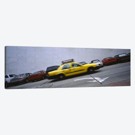 Taxi running on the road, San Francisco, California, USA Canvas Print #PIM5789} by Panoramic Images Canvas Print