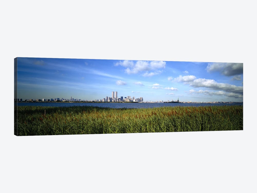 Buildings at the waterfront, New Jersey, New York City, New York State, USA by Panoramic Images 1-piece Canvas Art