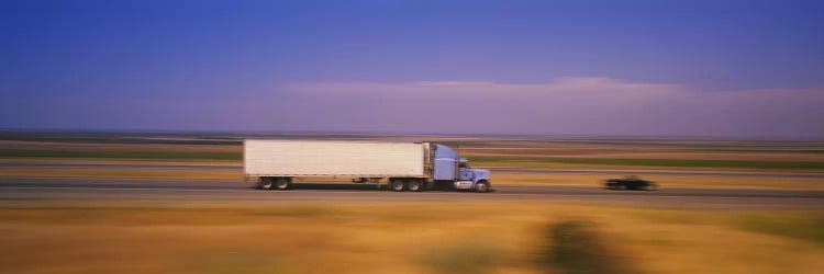 Blurred Motion View Of Traffic, Interstate 5 (I-5), California, USA