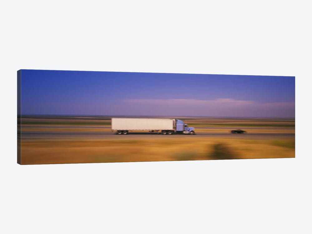 Blurred Motion View Of Traffic, Interstate 5 (I-5), California, USA by Panoramic Images 1-piece Canvas Wall Art
