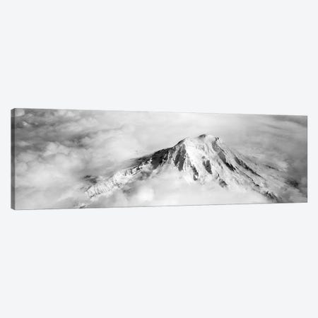 Aerial view of a snowcapped mountain, Mt Rainier, Mt Rainier National Park, Washington State, USA Canvas Print #PIM5799} by Panoramic Images Canvas Artwork